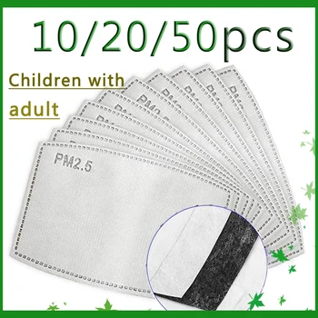 

10/20/50 Pcs Breathable PM2.5 Filter Paper Anti Haze Mouth Mask Outdoor Anti Dust Mouth Cover adult Children with