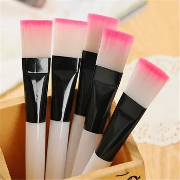 5PCS pennello trucco cosmetico morbido pennelli maschera fai da te fondotinta pelle strumento per la cura del viso Gel con manico acrilico strumenti di bellezza cosmetici