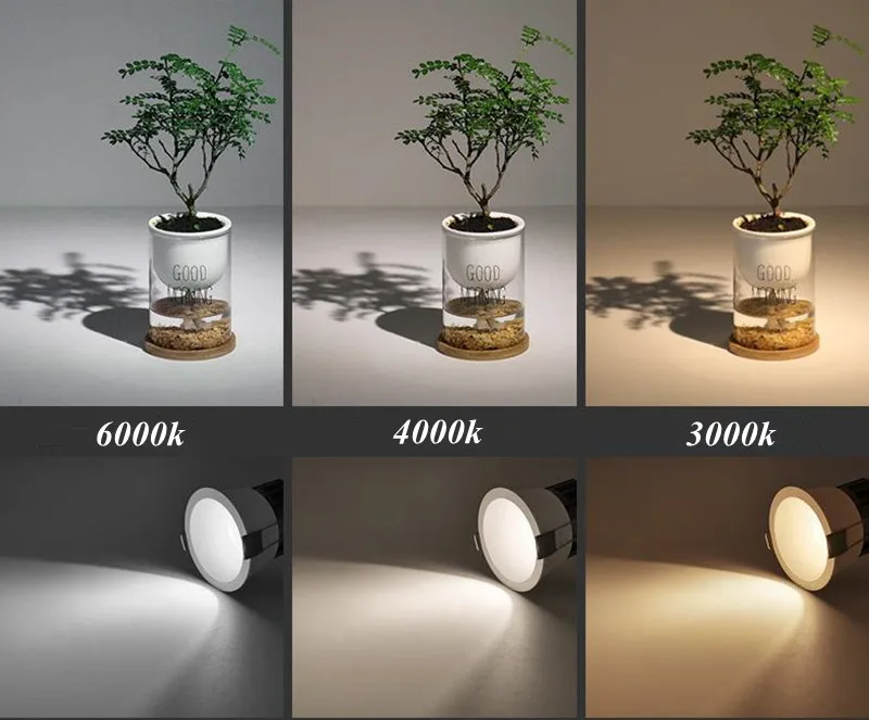Downlight Dimmable Anti Glare Recessed AC220V 110V 240V 7W-15W Lamp Round Led Cob Ceiling Room Bedroom Spot Light led downlight recessed ceiling spotlight