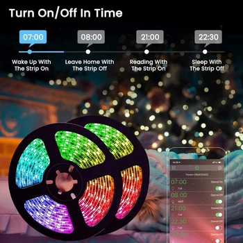 

Waterproof RGB String Lamp 10m LED Flexible Ribbon Tape Light TV Background for Cafe Restaurant Exquisite Ornaments