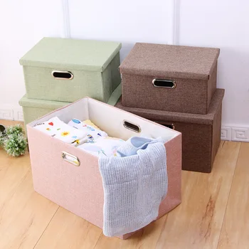 

Japanese Simple Clothing Home Storage Case Wardrobe Cardboard Organizing Box Debris Blankets Sheets Organizer Cardboard Cotton