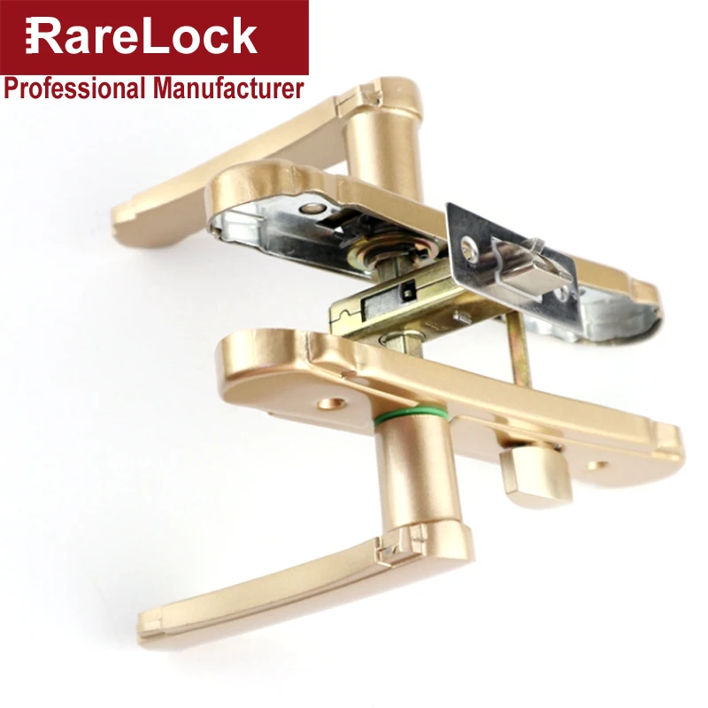 Rarelock дверная ручка без ключа, замок для спальни, ванной комнаты, женский гардероб, платье, примерочная комната, Туалет, для общего удобства MS526 ii