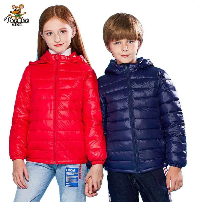 Girls Coat Children Jackets Autumn Winter Hooded Children Down Jackets For Girls Boys 2-16 Years Outerwear