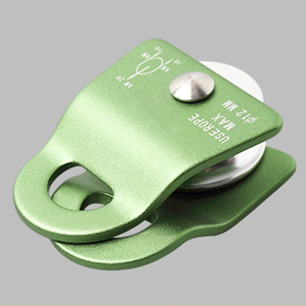 

20kN Replacement Mobile Pulley Outdoor Rigging Bearing Arborist Climbing Rope Mini Swing Plate Accessories Aluminium Portable
