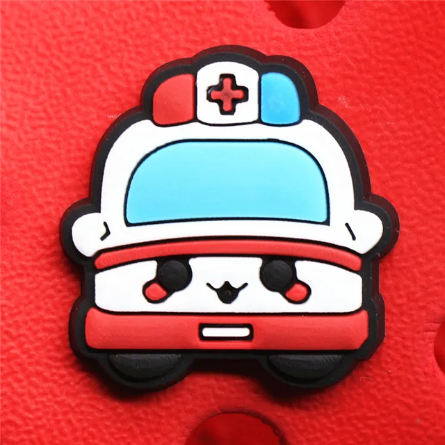 Single Sale 1pcs Medical Supplies PVC Shoe Charms Cute Stethoscope Syringe Shoe Buckle Decoration Jibz fit Croc Kids X-mas Gifts U172-8