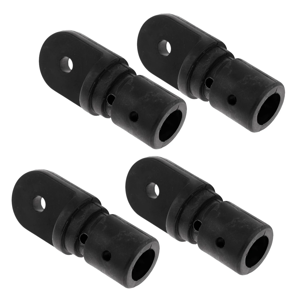 4pcs Nylon Marine Boat Bimini Top Cover Fitting 22mm Internal Insert Tube Eye End