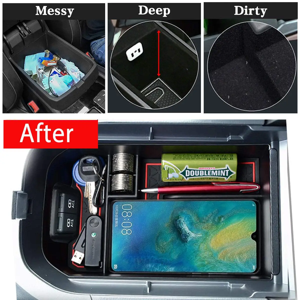 Для Toyota RAV4 RAV 4 автомобильный подлокотник отделение для хранения перчаток лоток для центральной консоли лоток Органайзер для хранения Tidying