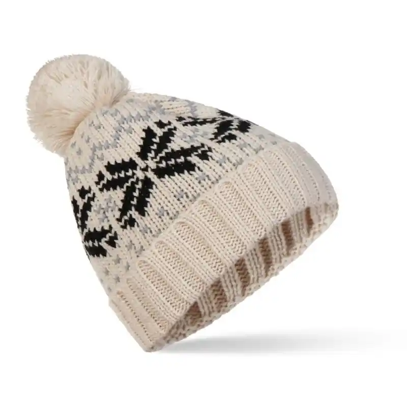 mens brown bobble hat