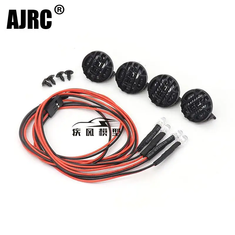 MJRC RC автомобиль 4 круглый светодиодный тент для 1:10 Гусеничный осевой SCX10 90046 Traxxas