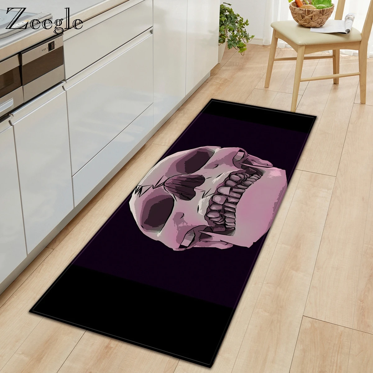 Zeegle Washable Entrance Doormat  Long Floor Kitchen Mat Soft Carpet for Living Room Hallway Decoration Mat Bedside Foot Rug