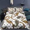 Luxus 3D Kette Leopard Print Home Living Komfortable Bettbezug-set Kissenbezug Kid Bettw��sche Set K��nigin und K��nig EU/US/AU/UK
