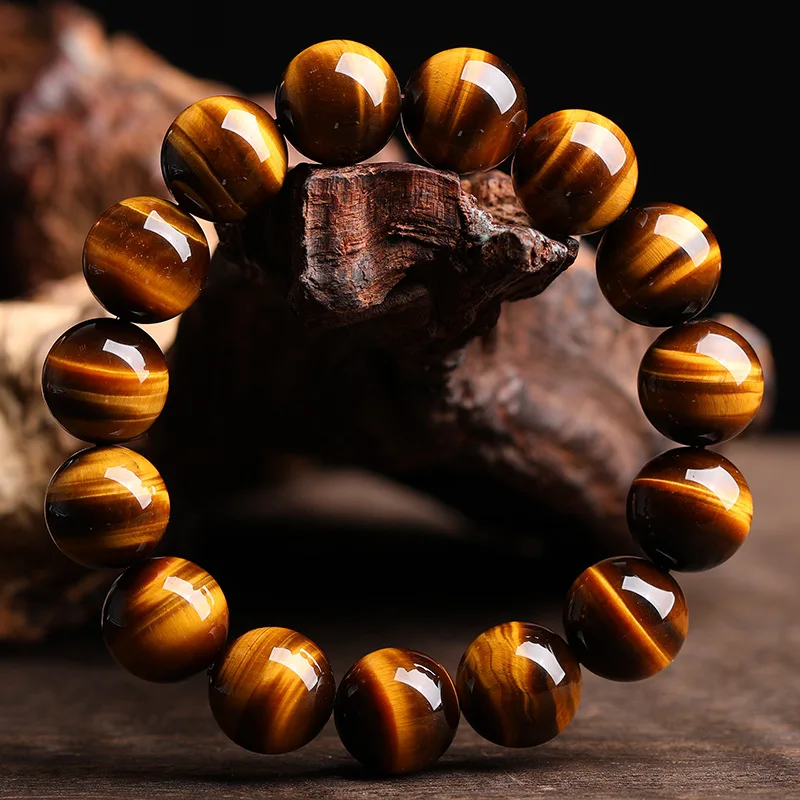 5A Fashion Tiger Eye Beads Bracelets Men High Quality 6/8/10/12mm Natural Stone Charm Bracelets for Women Handmade Jewelry Gifts - Image 4