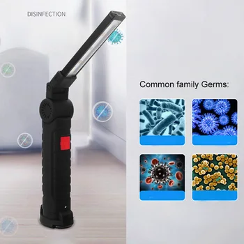 

Germicidal Light Sterilizer 10W Non Slip Portable Handheld LED UV Disinfection Lamp Outdoor Camping Home Bedroom Office Hotel