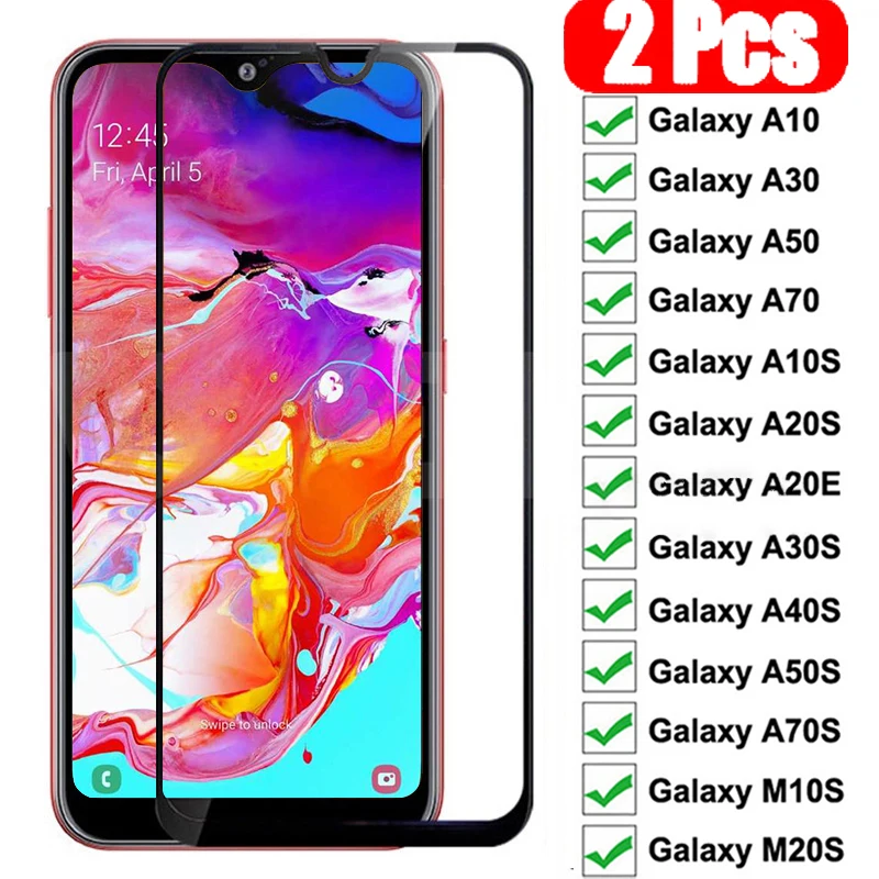 Закаленное стекло для Samsung Galaxy A10 A30 A50 A70 A10S A20S A20E пленка экрана A30S A40S A50S A70S M10S M20S 2