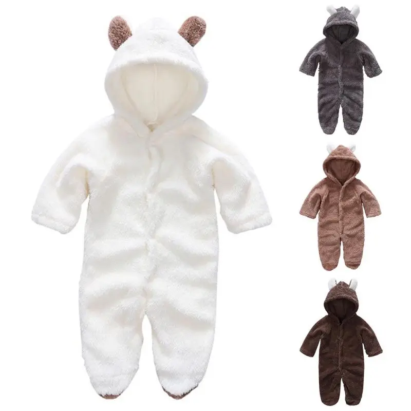 

2021 Baby Autumn Winter Baby Clothes baby coral fleece Hoodies Clothes baby girls boys Clothesr newborn toddle baby clothing
