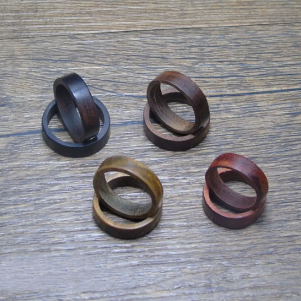 Natural Wood Rings for Men and Women
