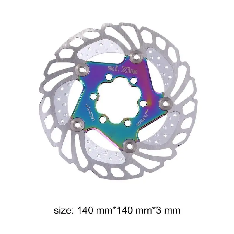140-S1 Mountain Road Bike Brake Cooling Disc Floating Ice Rotor For MTB Gravel Road Bike 203mm 180mm 160mm 140mm Cool Down