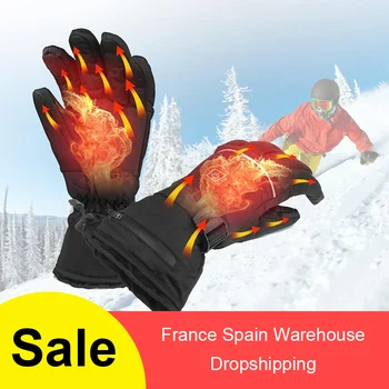 

1 Pair Electric Heating Gloves Heated Thermal Gloves For Men Women Full Fingers Winter Hand Warmer Ski Gloves Ridding Gloves