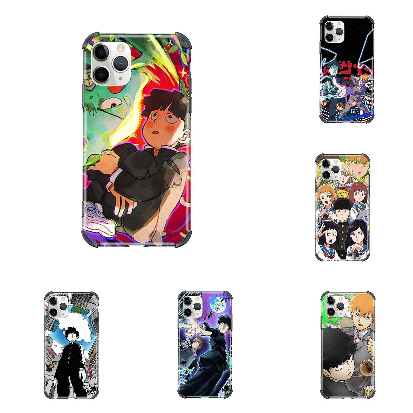 

Mob Psycho 100 Phone Case Cover for Iphone 12 Pro Max X XR XS MAX 6 7 8 Plus 11 Pro Max