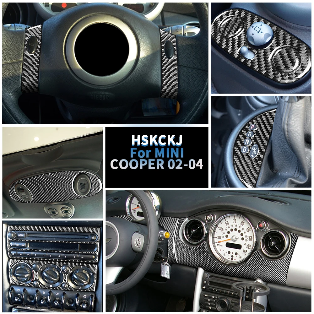 Наклейки из углеродного волокна для MINI COOPER R50 R53 2002 2003 2004 несколько цветов полный