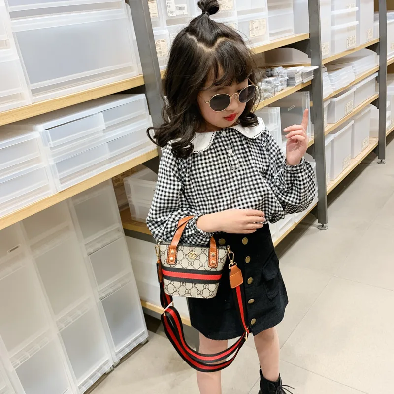 

Spring New Style Fashion Western Style Korean-style Catwalk Models Children Women's Small CHILDREN'S Hand Small Bucket Shoulder