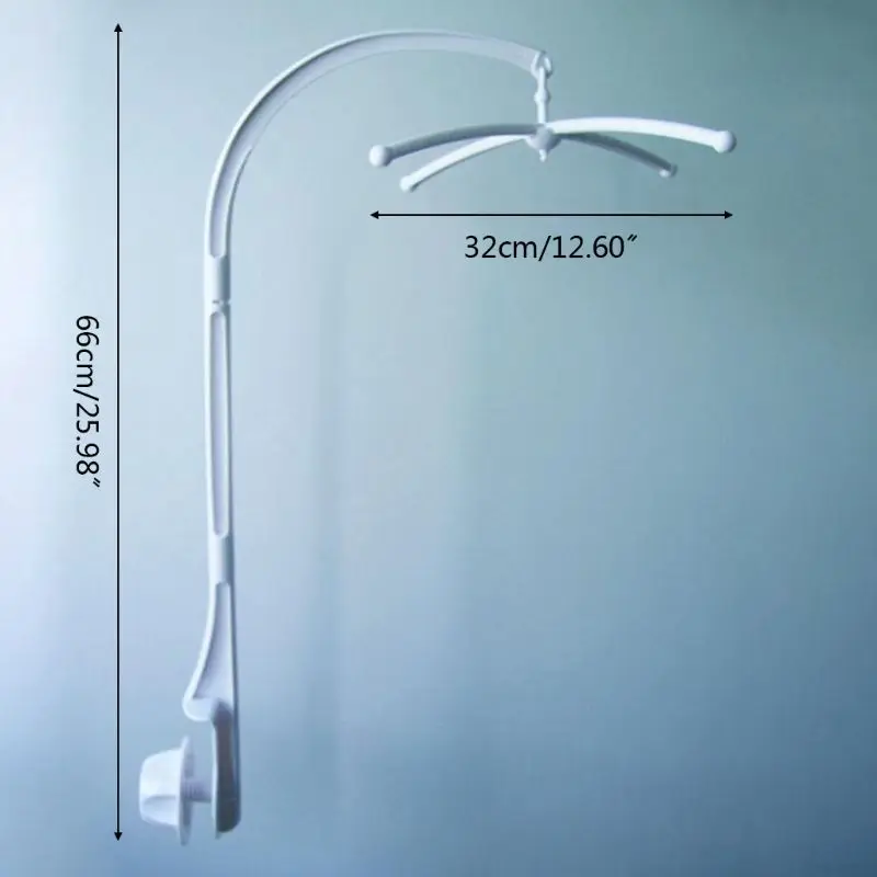 Baby Crib Mobile Hanging Bed Holder Music Box Holder Decorative Arm Bracket Baby Bed Stent Set Nut Screw baby crib mobile holder