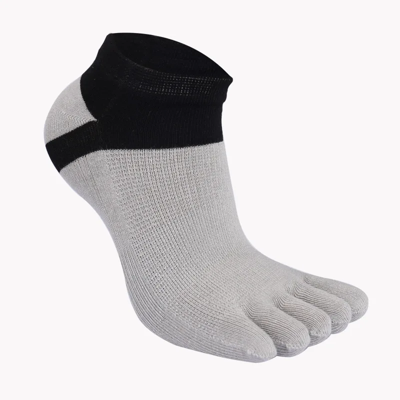 1 пара Для мужчин модные сетчатые пять пальцев носки хлопчатобумажные на весну и осень забавные носки до щиколотки в стиле пэчворк