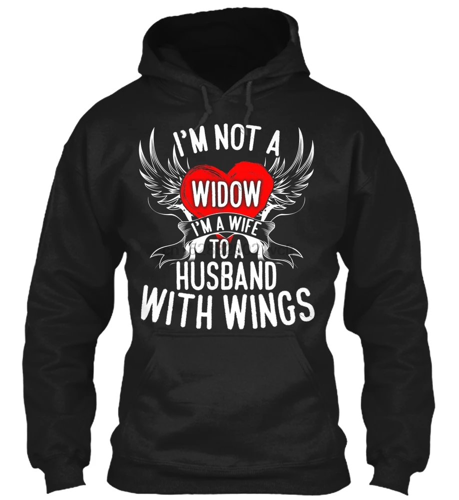 Мужская толстовка с длинным рукавом и надписью I'm Not A Widow женская уличная одежда