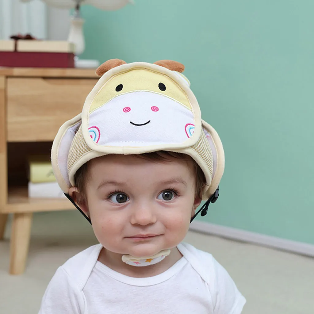 Baby Cartoon Animals Toddler Helmet Hat Safety Protective Helmet Bumper Cap Walking Cap baby Protection Helmet Anti-shock Cap