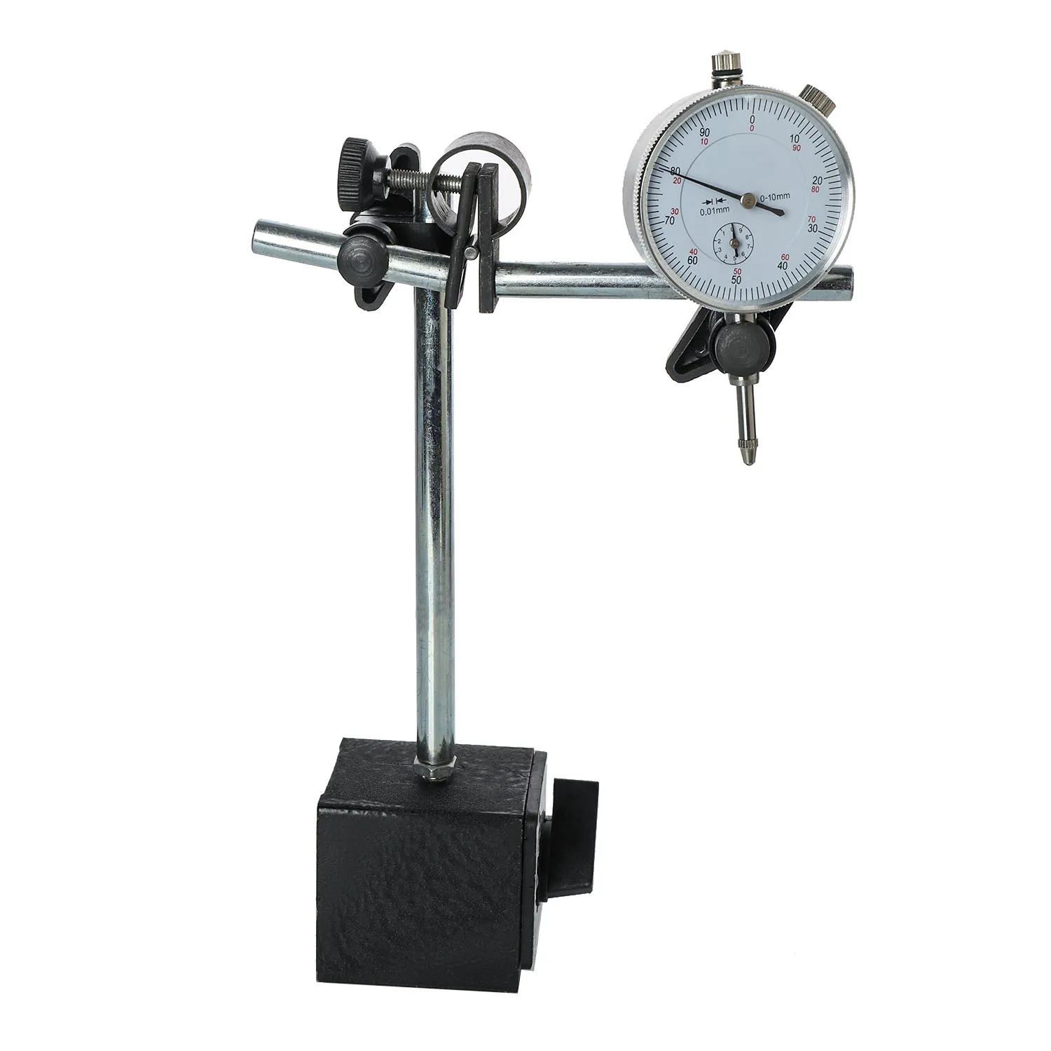 

Magnetic Base Holder Double Adjustable Pole Dial Indicator Test Gauge Convenient ON OFF Switch For Automotive Dial Indecator