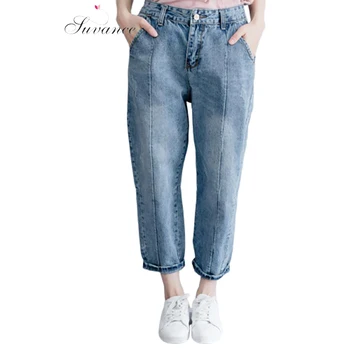 

Suvance 2019 Spring Fashion M-2xl Cotton Women Ankle-length Jeans Jl-shmf021