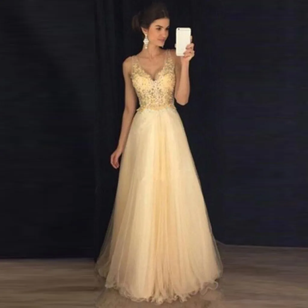 Женское модное сексуальное Золотое официальное платье с блестками длинное без