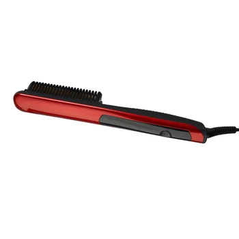 

Massage Comb Durable Electric Straight Hair Comb Brush Heated Ceramic Hair Beard Straightening Brush Hair Straightener US Plug(B