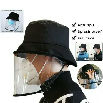 

Outdoor Unisex Anti-Virus Protective Cap Adjustable Fisherman's Hat Fishing Hats Fit for Anti-Saliva Transparent Anti-fog Hats