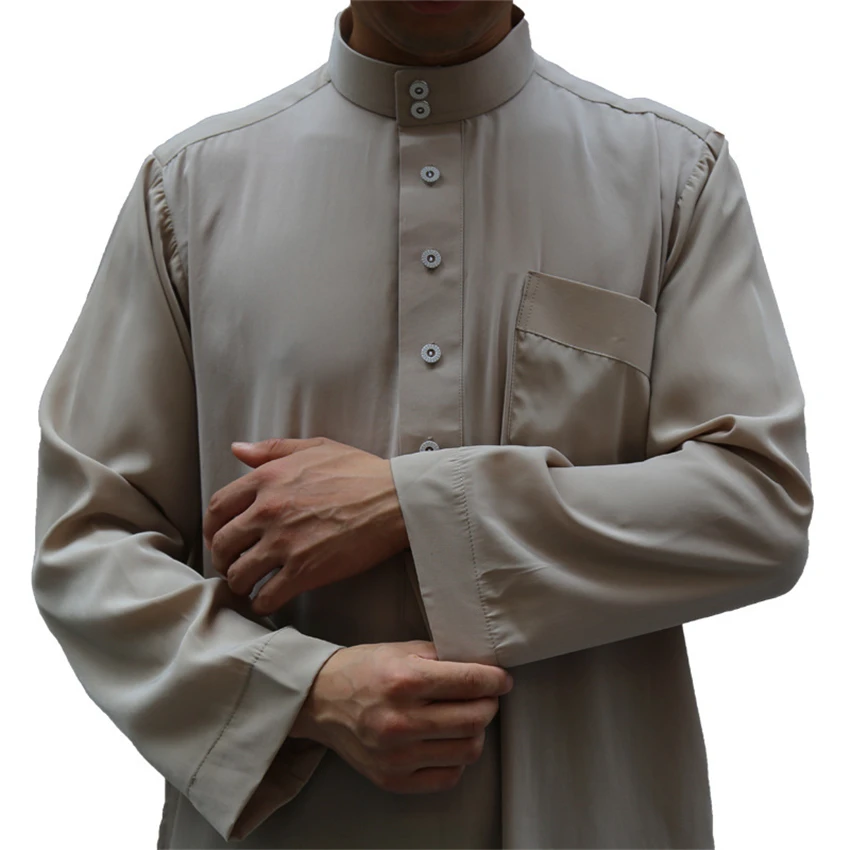 Абайя для взрослых мусульманский человек Исламская одежда jubba thebe Kurta Пакистан арабское вечернее платье традиционный Рамадан с длинным рукавом халаты
