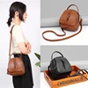 Vintage Soft Leather Shoulder Bags for Women Large Capacity Female Handbag Double Compartment Crossbody Bags Lady Small Tote ► Photo 2/6
