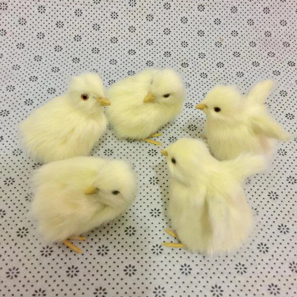 4 Sizes Lifelike Simulation Plush Stuffed Chicken Model Figurine Kids Science Nature Toys Home Decoration