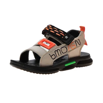 

2020 summer kids sandals beach rubber girls boys children sandals baby first walkers casual flat leather soft sandals infantil