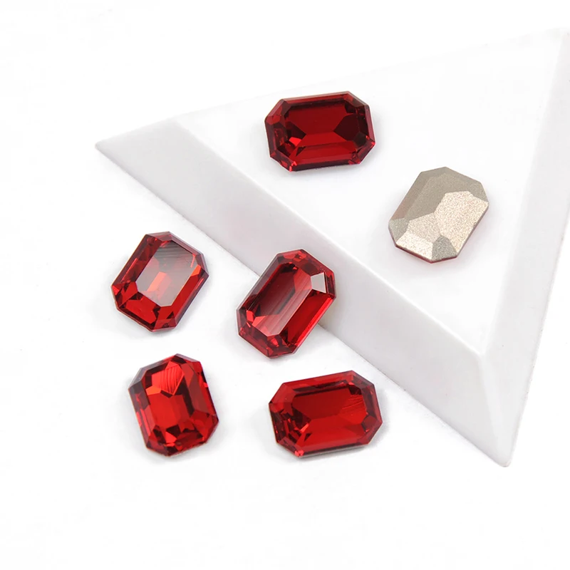 Loose rhinestones Светильник Siam Восьмиугольные стразы стекло кристалл пришивные стразы аппликация для одежды блестящие стеклянные стразы камни - Цвет: Loose rhinestones