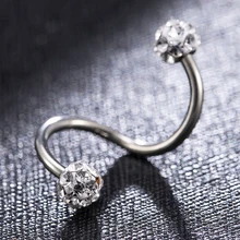 Модные женские серьги из нержавеющей стали, спиральный для хряща, пирсинг, ювелирные изделия