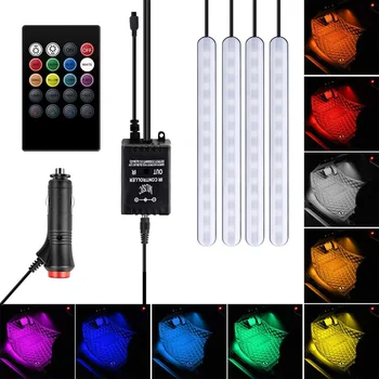 

Interior Atmosphere Lights RGB 48 LED Neon DC12V Wide Angle Lamp Bulbs