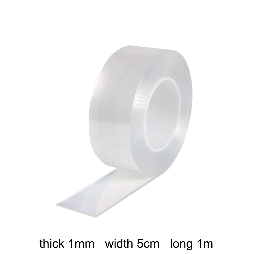 

3m Transparent nano magic tape Double-Sided tape Adhesive Multifunctional Traceless Washable Removable Indoor Outdoor Sticker