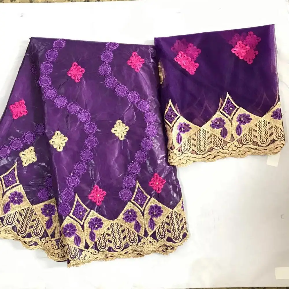 Стиль африканская ткань бассейна riche getzner bazin brode getzner dentelle tissu нигерийский кружевной материал высокое качество 7 ярдов - Цвет: KY1301108b3