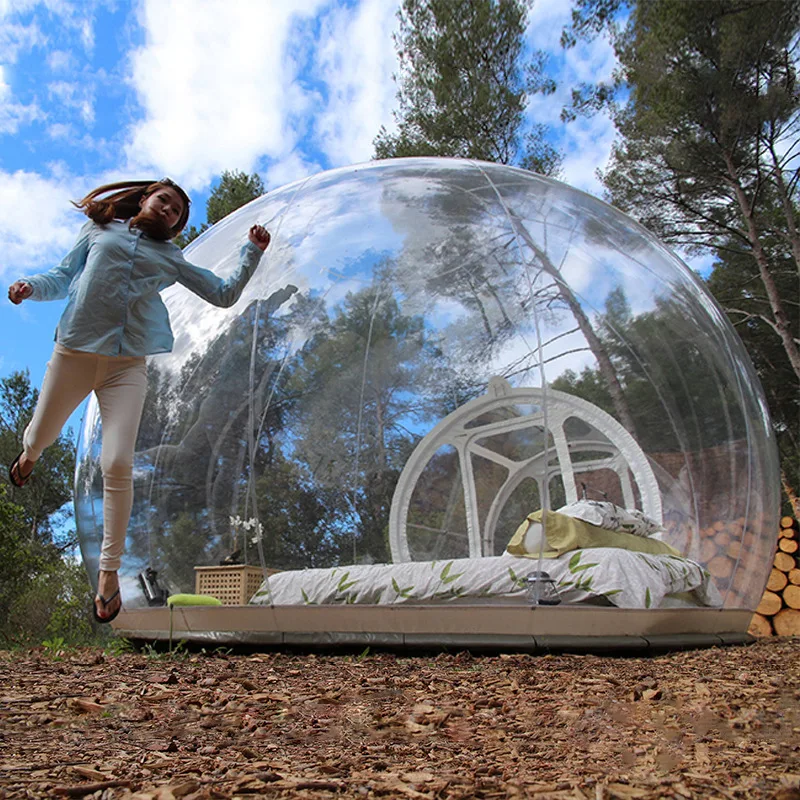 3 м наружная надувная палатка с пузырьками, большая DIY Дом, дом, задний двор, кемпинговая каюта, домик с воздушными пузырьками, прозрачная палатка