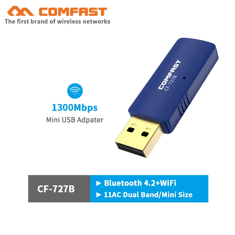 1300 мбит/с мини USB Wifi адаптер двухдиапазонный 2 4G/5 8G сетевая карта антенна