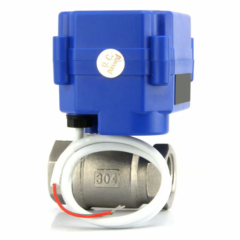 

top selling Electric Ball Valve 1/4" Stainless Steel Motorized Ball Valve 9V 12V To 24V NC 2 Wire Auto Return