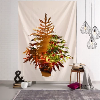 

Christmas Tapestry Creative Design Christmas Tree blanket Yoga Wall Hanging Art Large Beach Towel Carpet Wall Rug Xmas Decor