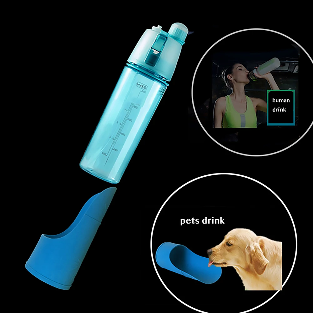 Спортивная бутылка для воды человека собаки кошки питья со съемным питомцем