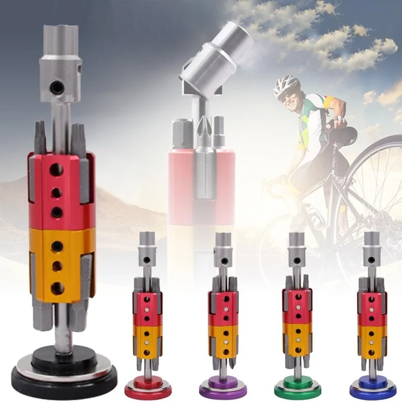 

Bicycle Repair Tools Kit Hex Spoke Cycling Screwdrivers Tool Tyre Lever Allen Wrench MTB Mountain Bike Multitool