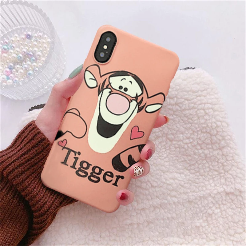 Милый поросенок Тигр Eeyore чехол для iPhone X 11 Pro XS MAX 6 6s 7 8 Plus чехол для телефона с мультяшным животным - Цвет: Style 3